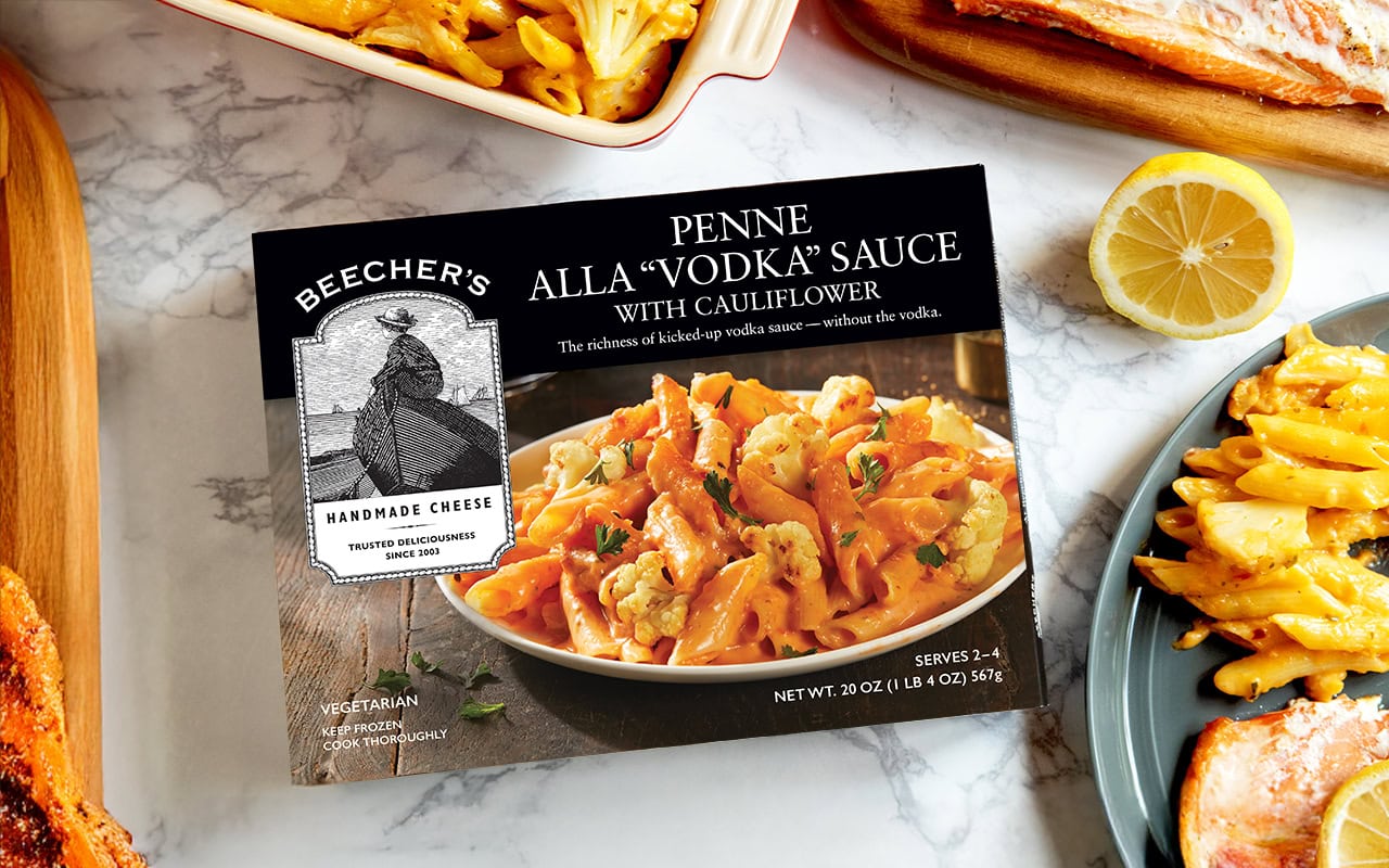 Penne all Vodka sauce with Cauliflower beauty shot