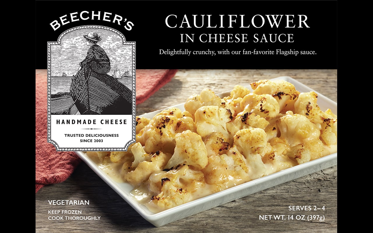 Cauliflower in Cheese Sauce box front