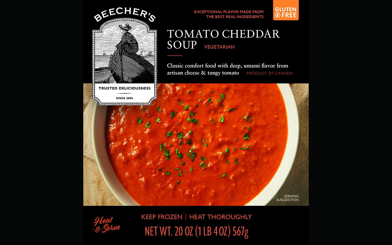 Tomato Cheddar Soup box front